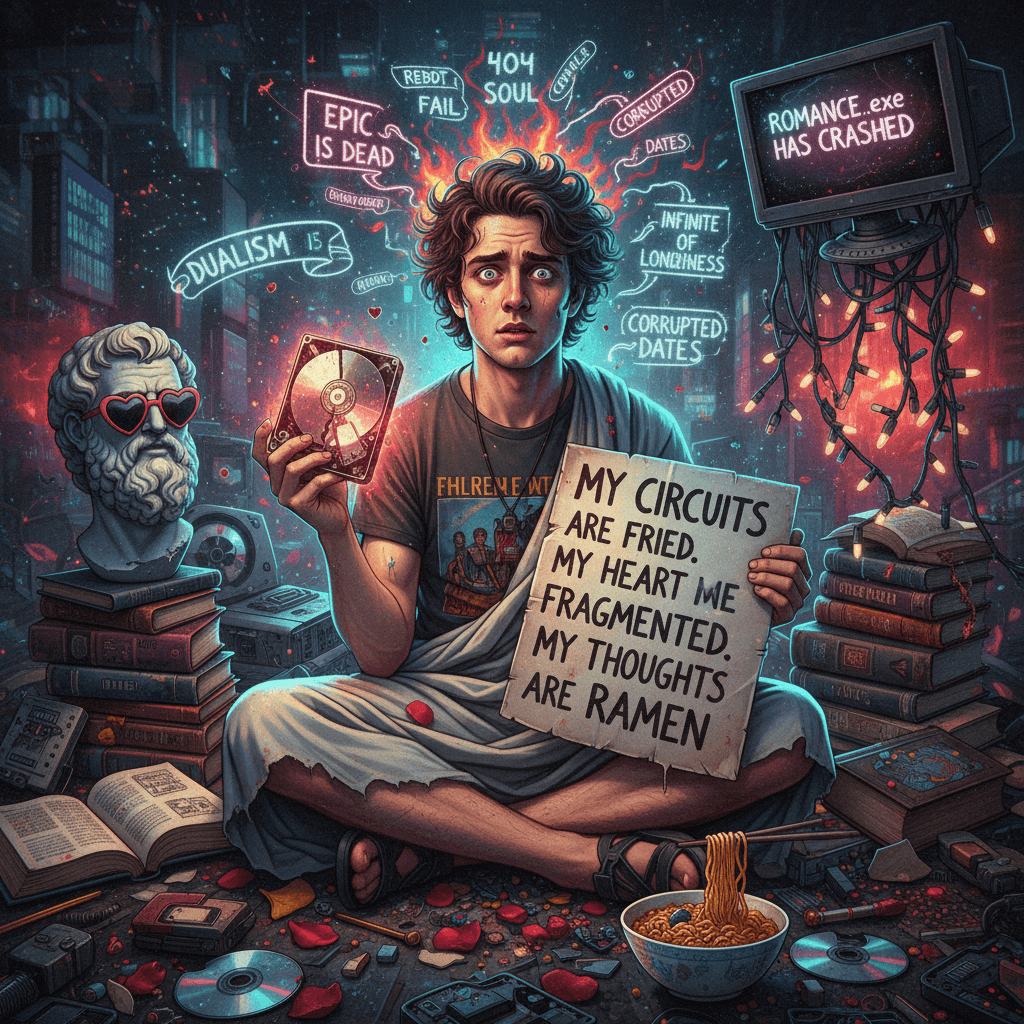 thesis, antithesis, my love life is a broken hard drive