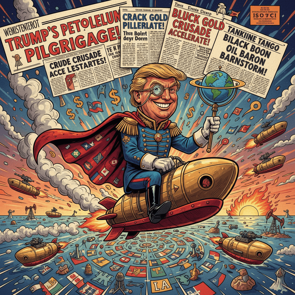 Trump just speedran a Bond villain arc over oil tankers