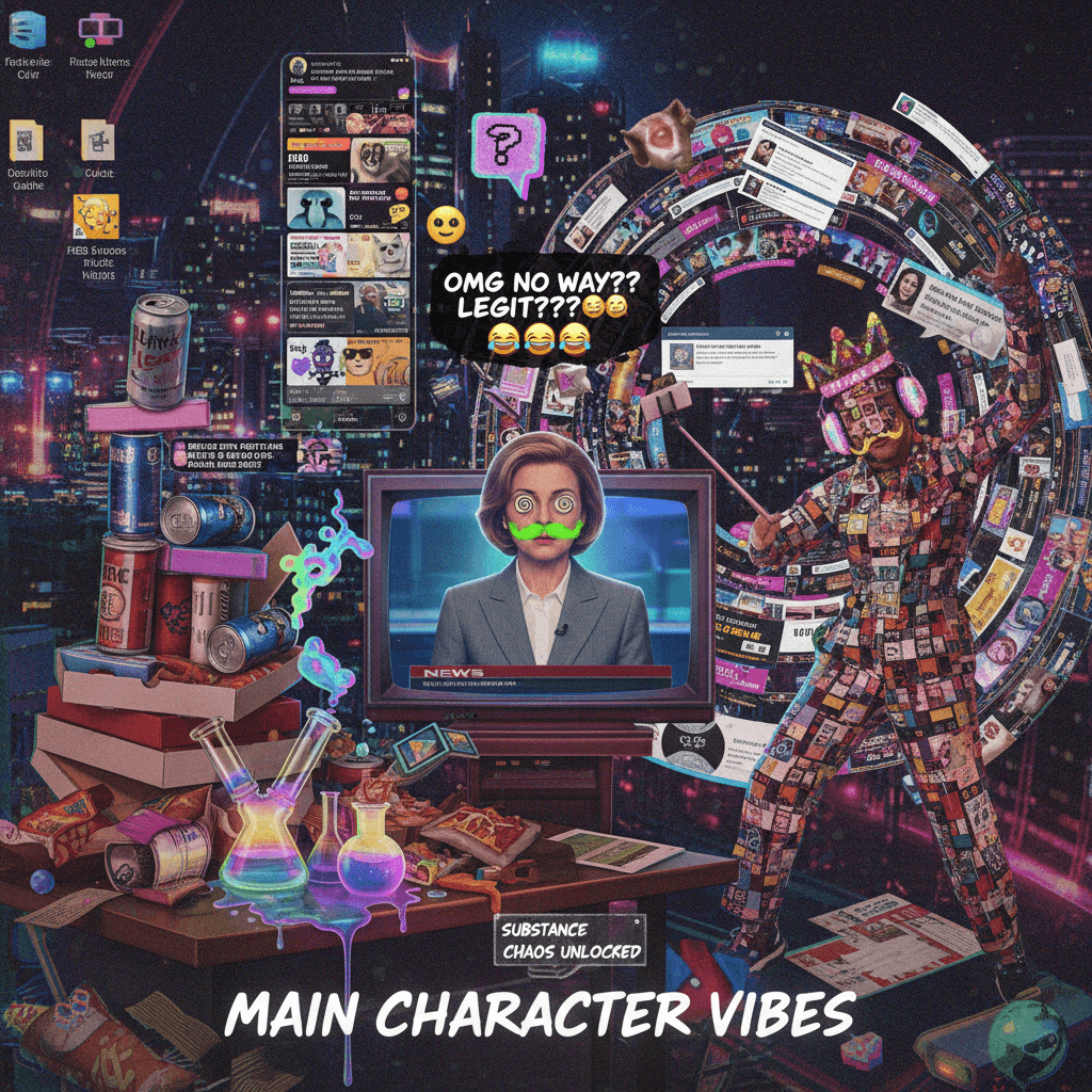 legitimate news meets brain-melted group chat energy