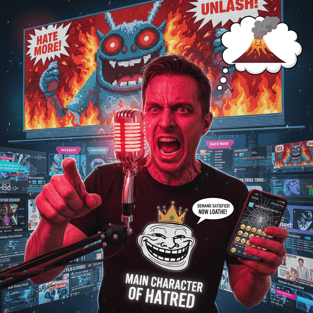 Angry man demands you hate harder; very reasonable request