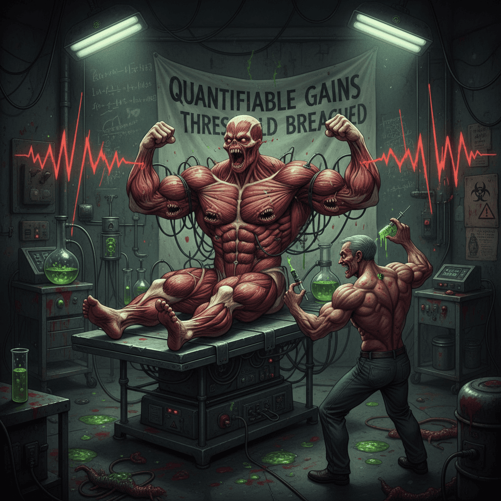 gym motivation but the gains are screaming in a lab somewhere