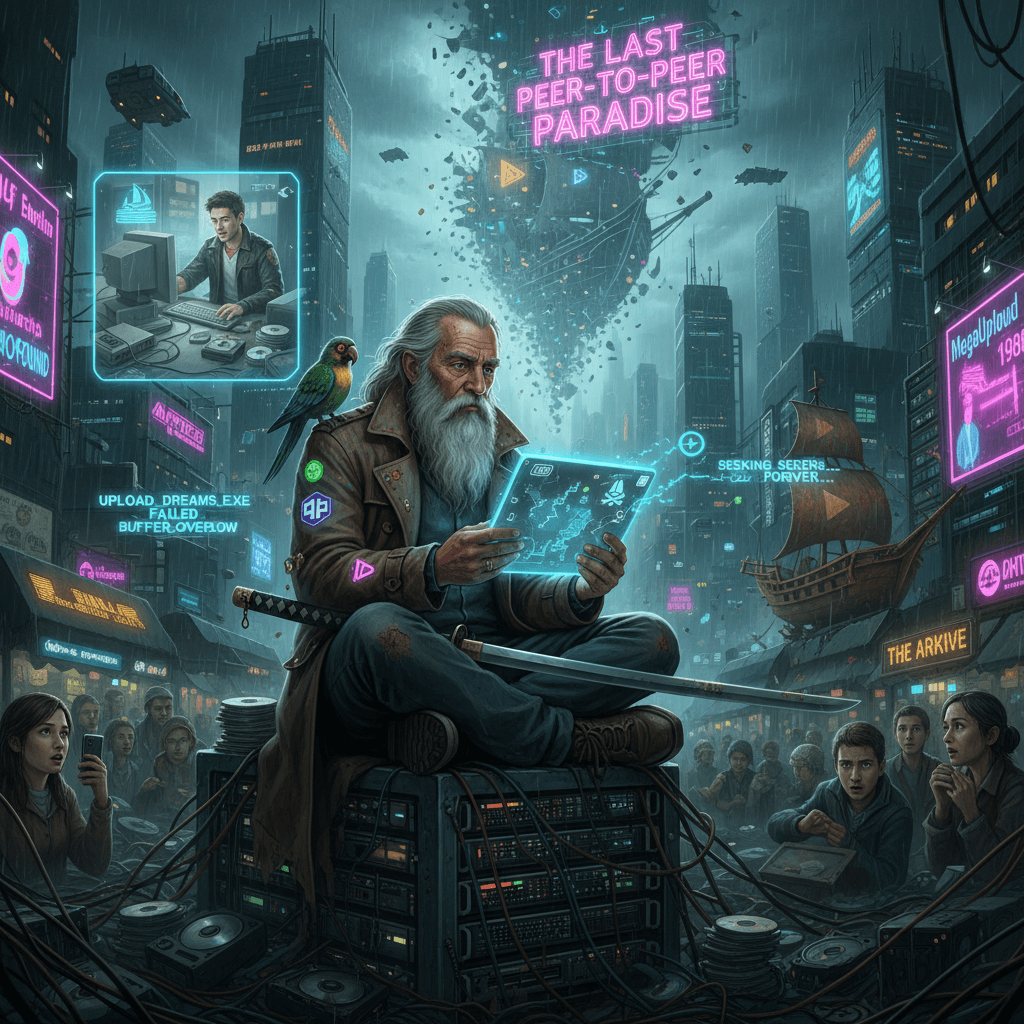 Last of the torrent warriors contemplates mortality thru piracy