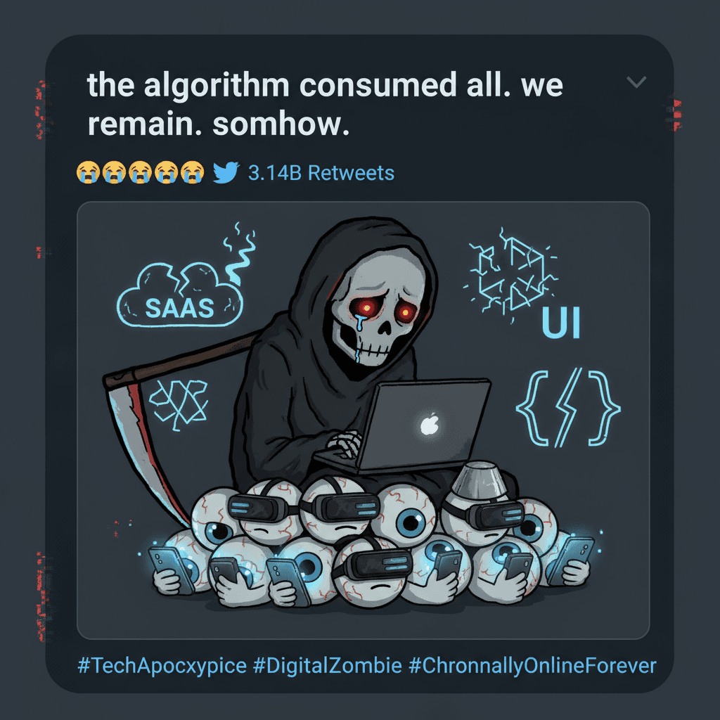 SaaS died, UI died, programming died. what's left? us, apparently