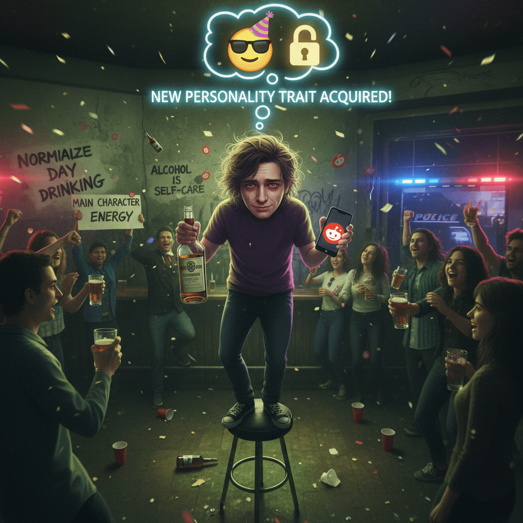 Extrovert unlocked: turns out it's just alcoholism