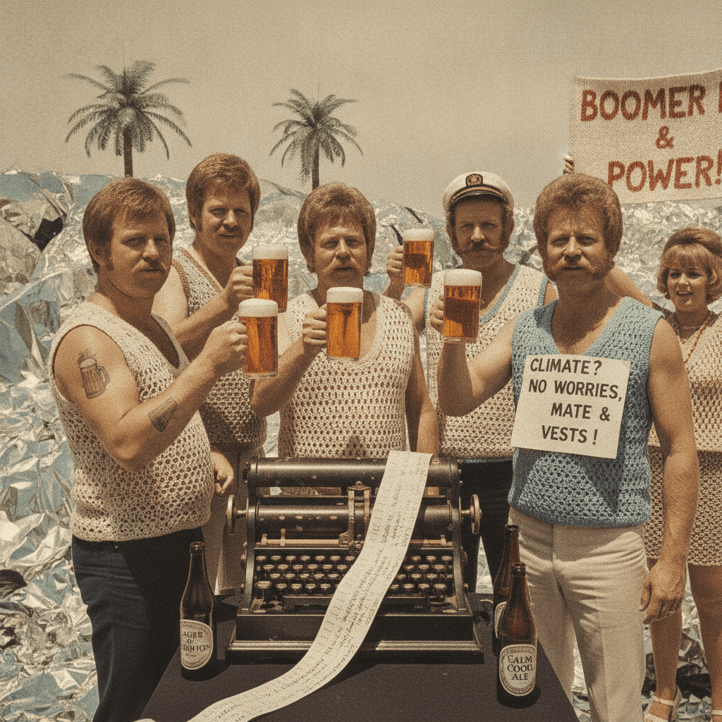 Telegraph discovers beer and string vests cure climate anxiety