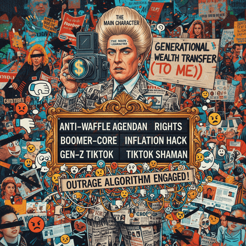 Professional photo + provocative label = guaranteed discourse