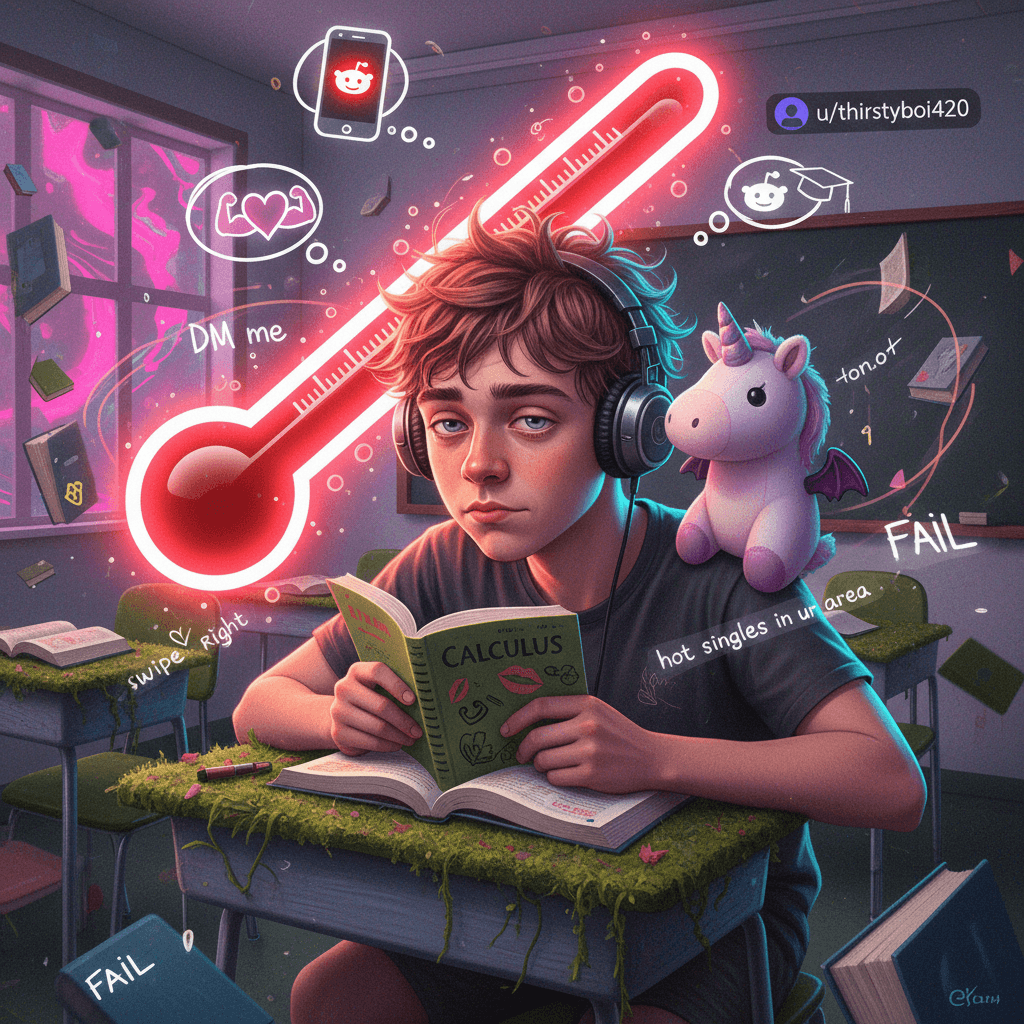 horny student discovers education comes second to hormones