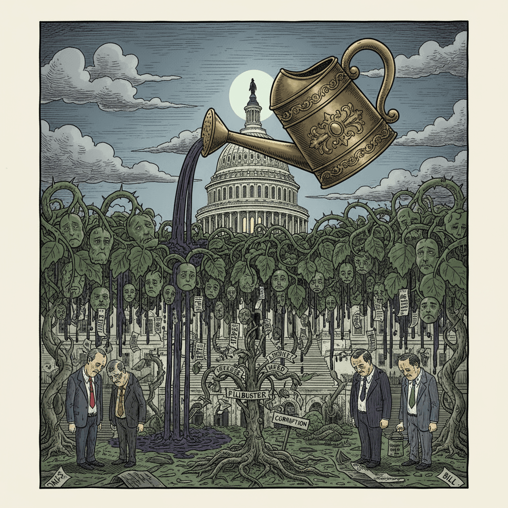 Congress gets watered with constitutional shade