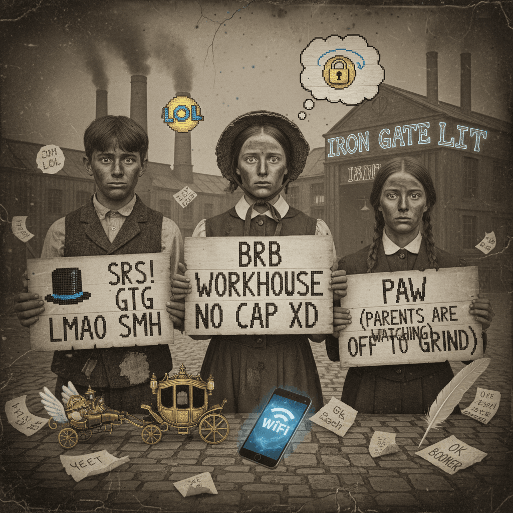 Victorian teens be like: brb getting sent to workhouse, srsly no cap