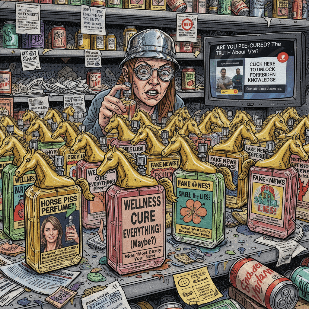 Horse piss perfume: a thrilling journey into clickbait absurdity