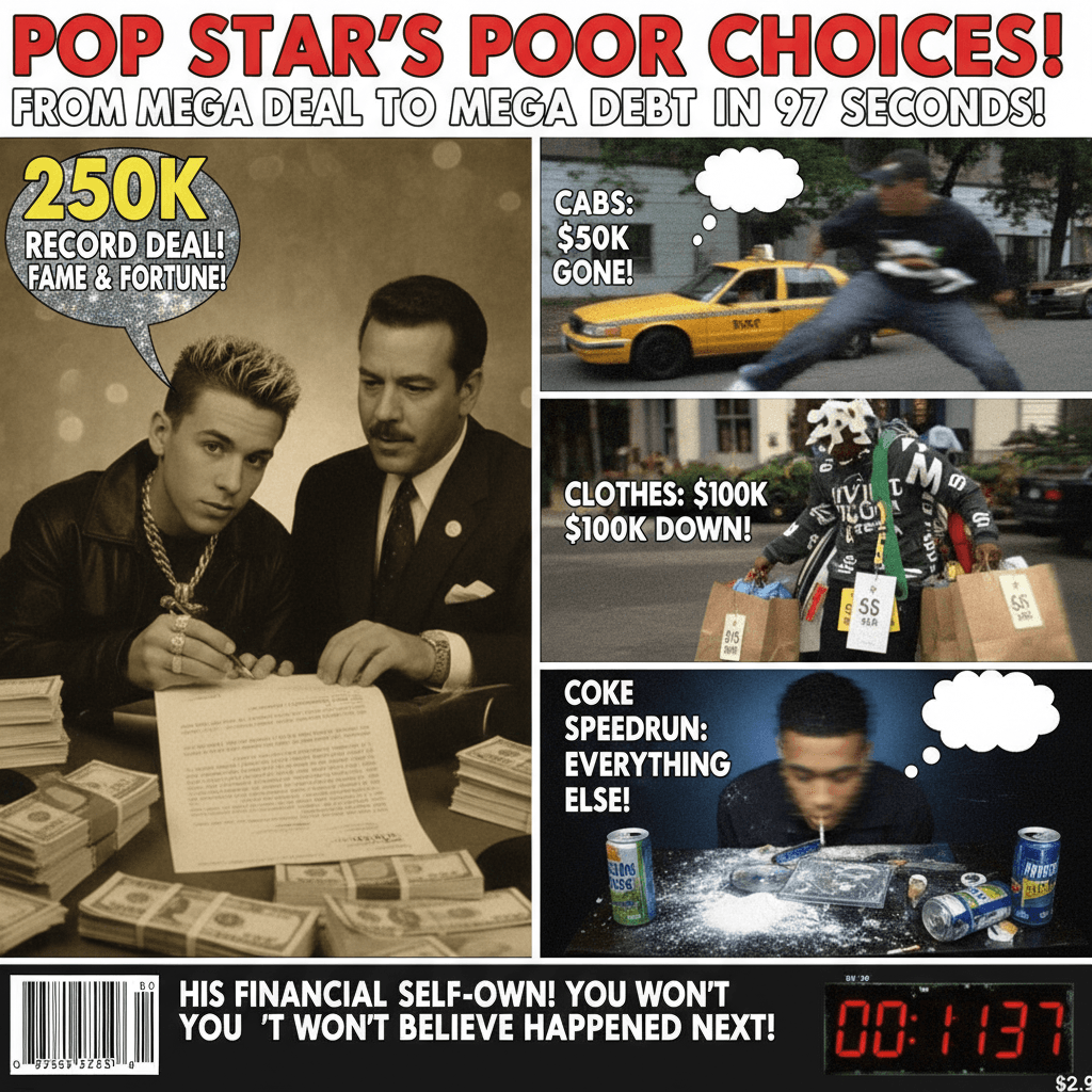 broke it down: 250k record deal vs cabs, clothes, and coke speedrun