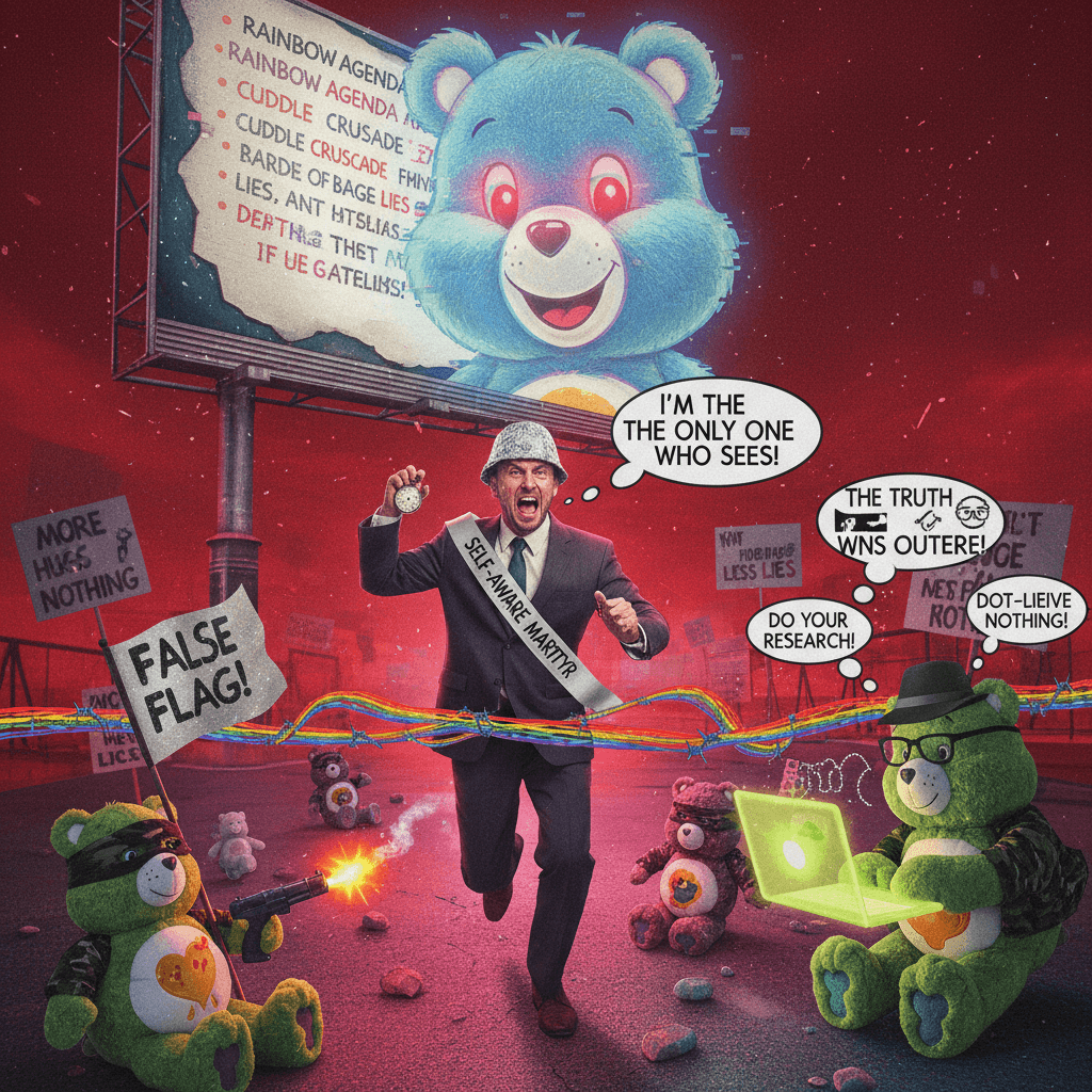 honest politician speedrun meets care bear false flag operation
