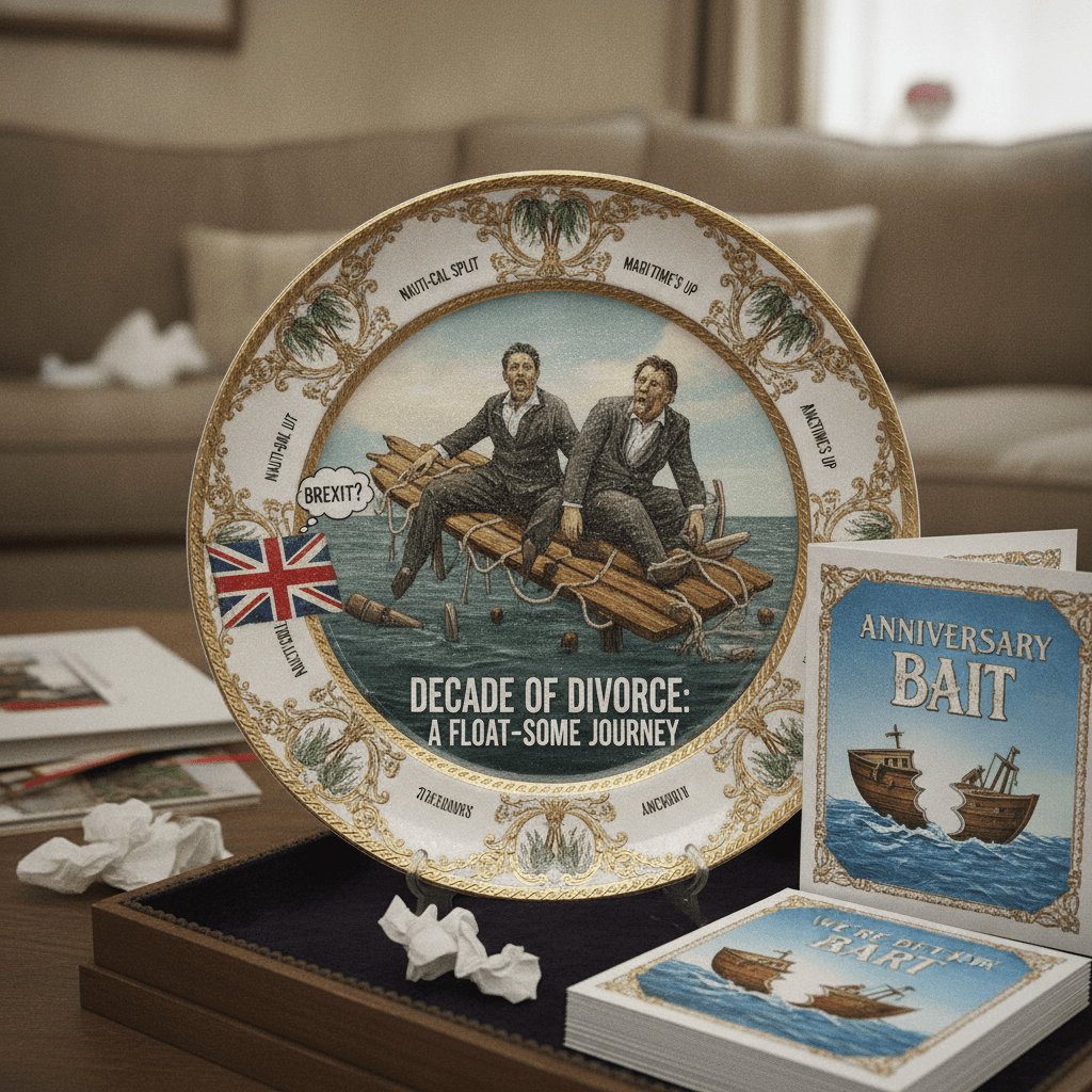 Decade-old divorce finally gets its glossy retrospective with boat puns