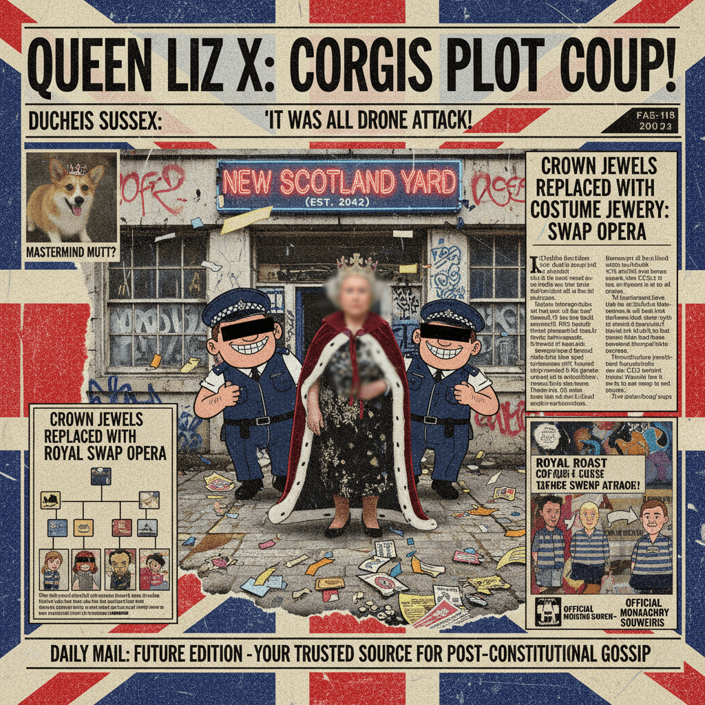 Monarchy goes full tabloid villain origin story, police station edition