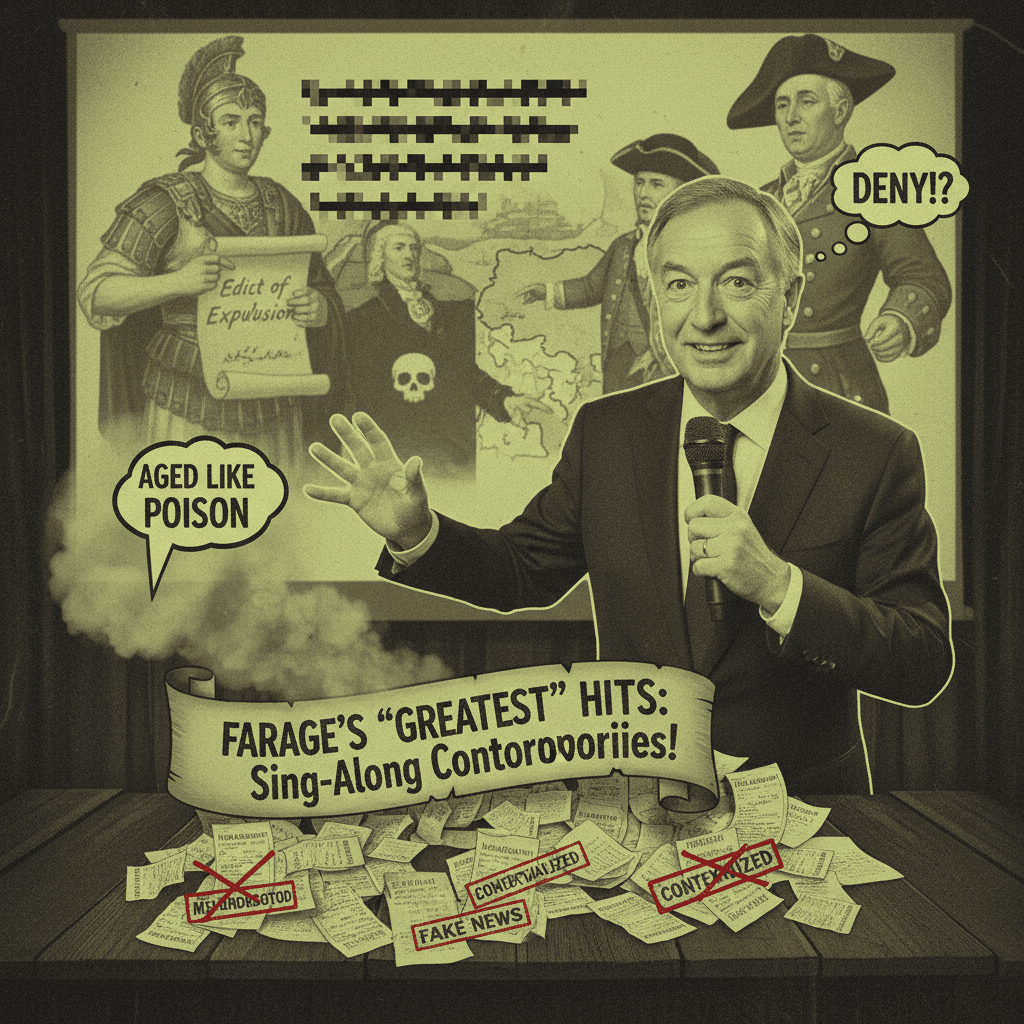 Farage's greatest hits: genocide karaoke with plausible deniability