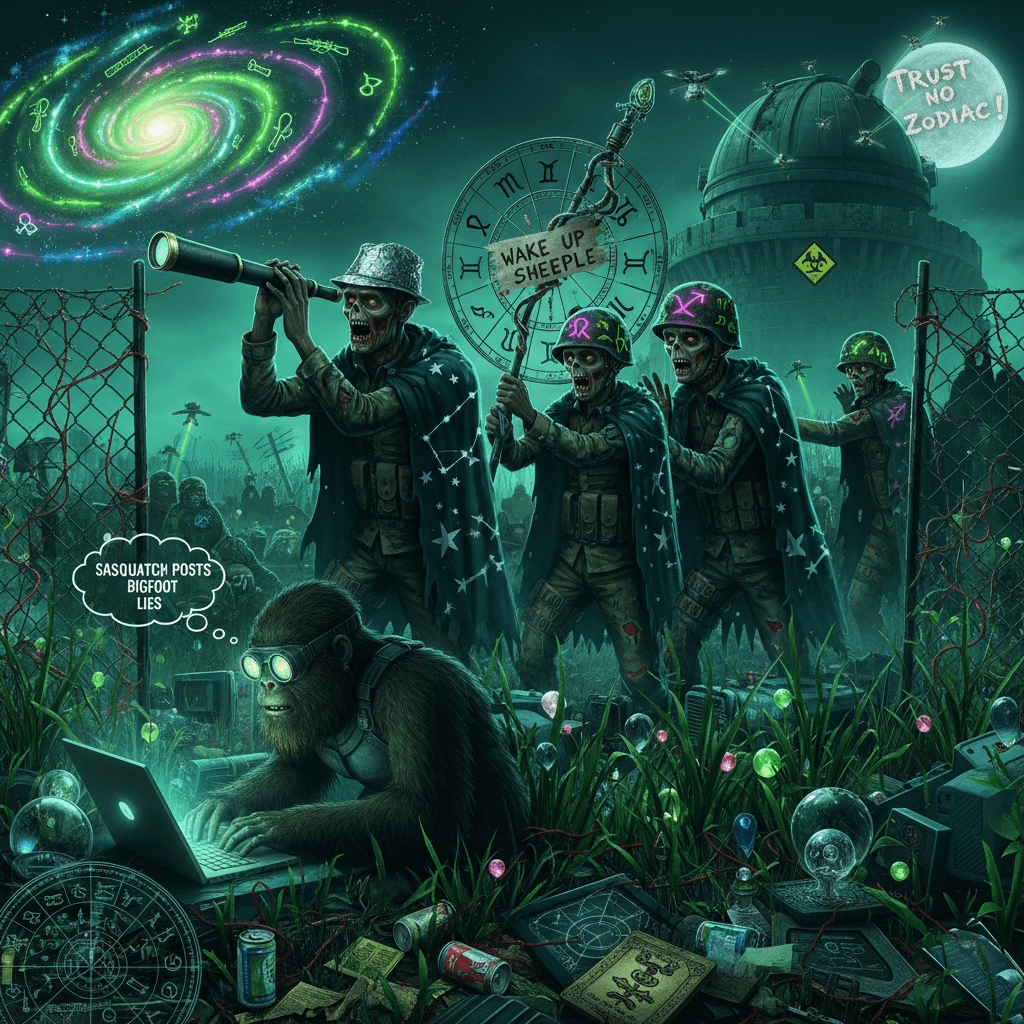 zombie astrology meets militarism paranoia, touch grass immediately