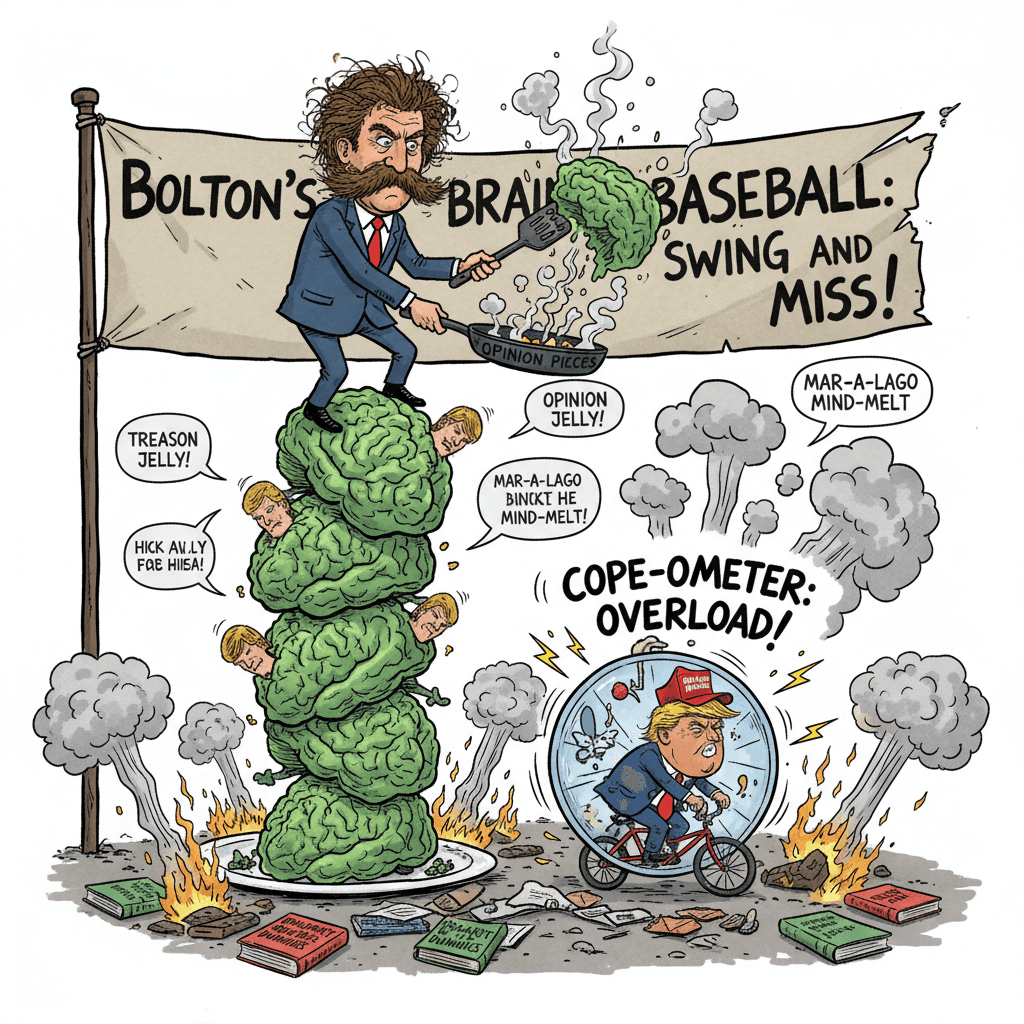 Bolton's having a normal one about Trump's brain again