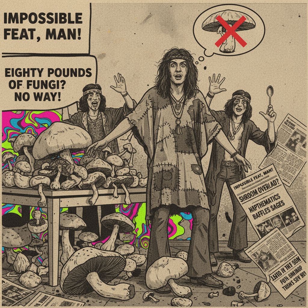 Welsh hippies casually explain why eating 80lbs of shrooms is impossible