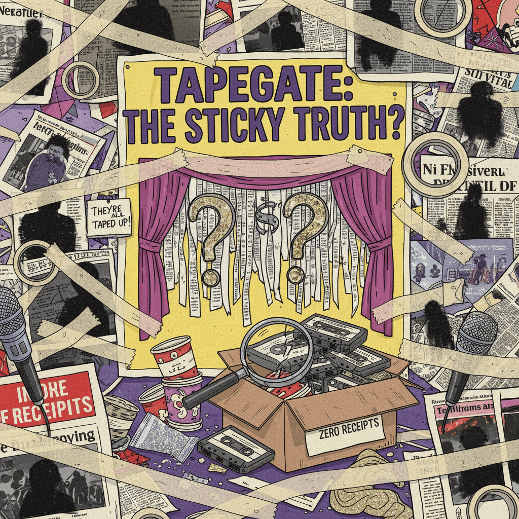 Vague tape accusations with zero receipts, peak tabloid theatre