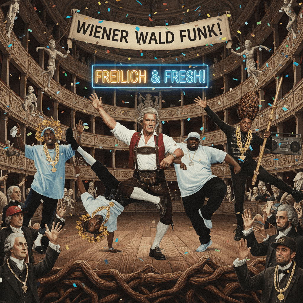 Austrian oak meets 90s rap, nobody asked, everyone benefited