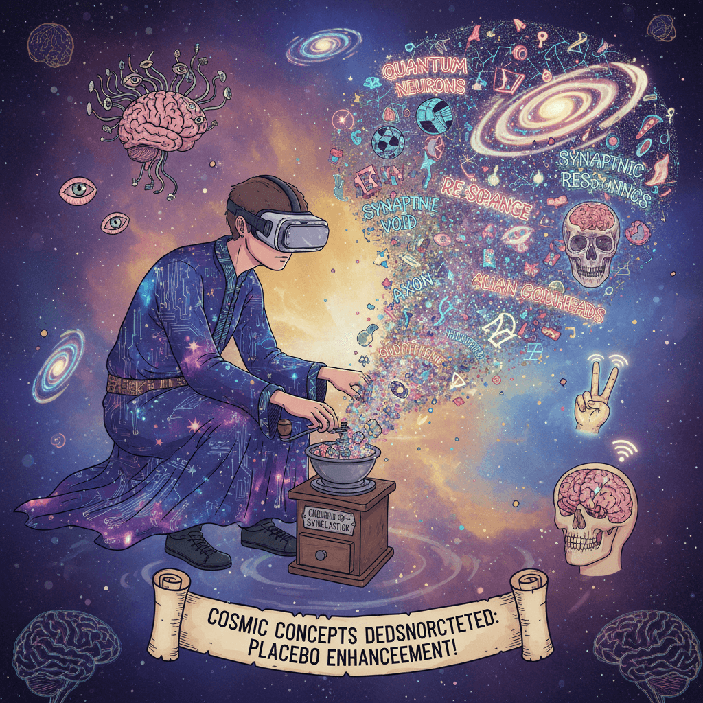 cosmic nonsense generator hits different when you sprinkle neuroscience buzzwords