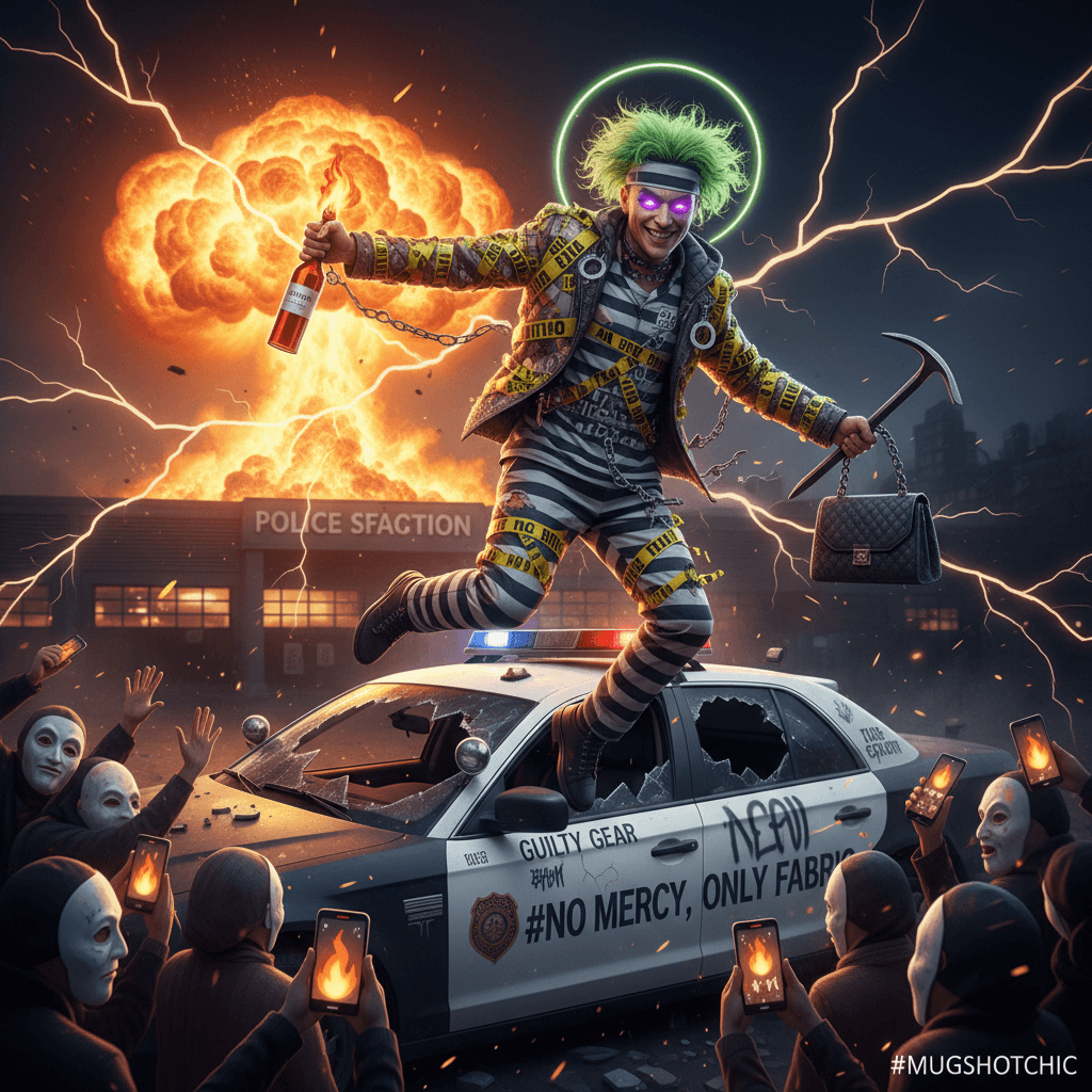 mugshot glow-up: from felony to fashion icon, no regrets