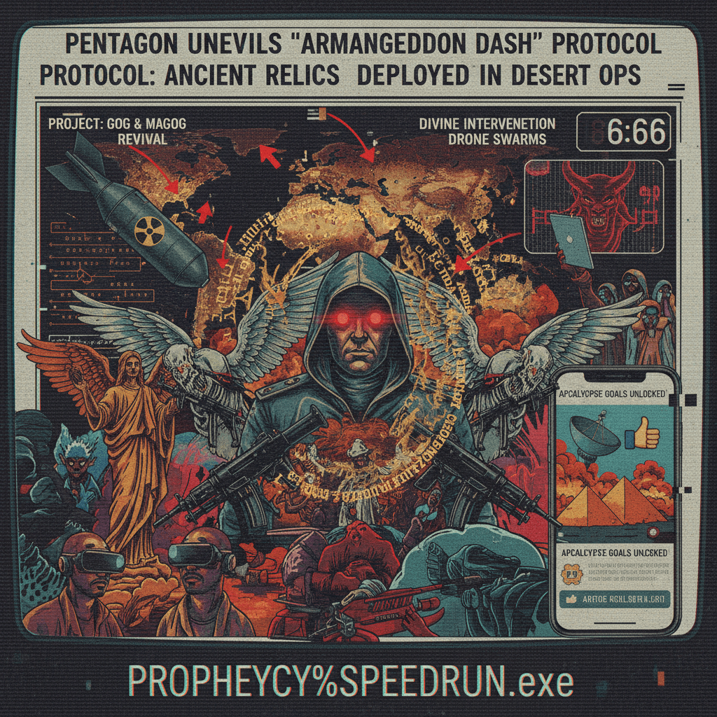 when your military strategy includes triggering biblical prophecy speedrun