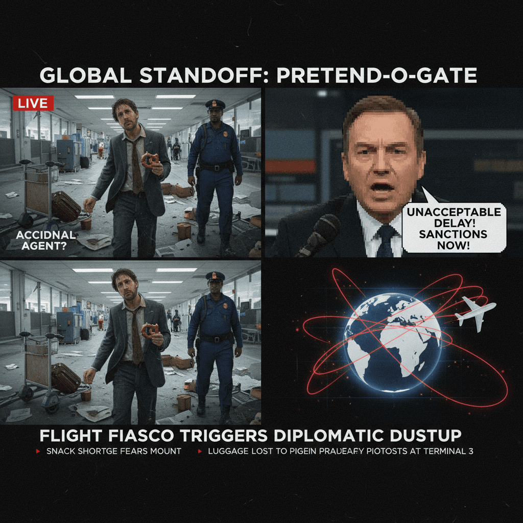 when your flight delay excuse becomes 'international incident'