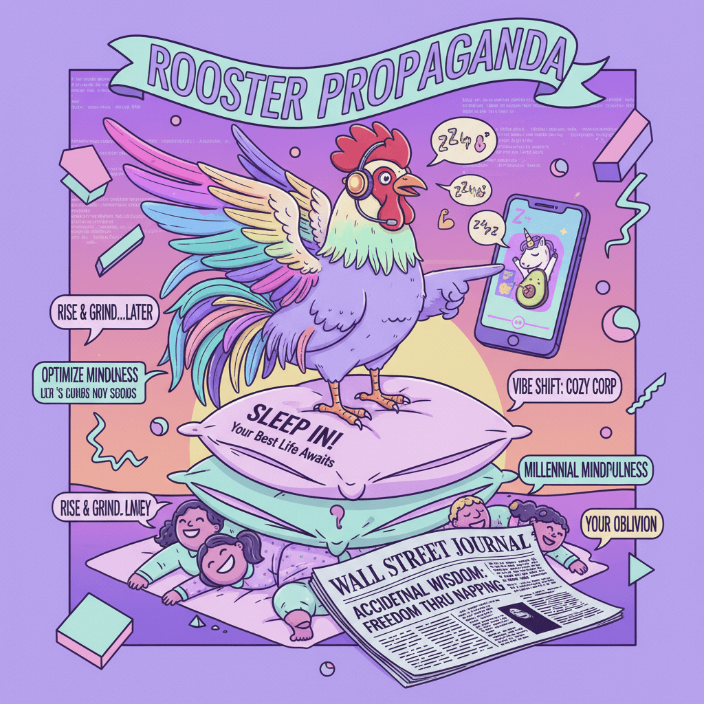 rooster ethereal-posting tells you sleep in, wsj accidentally based