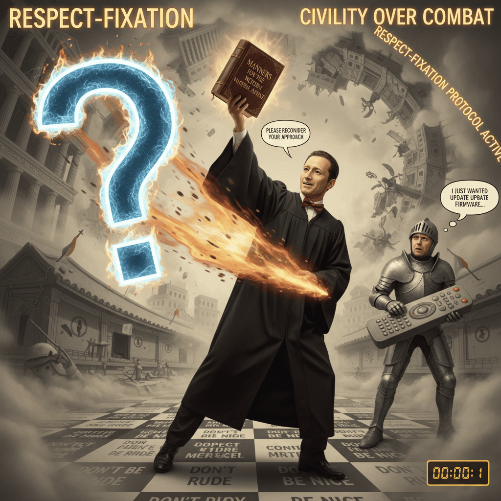 dodges deadly force Q with civility lecture