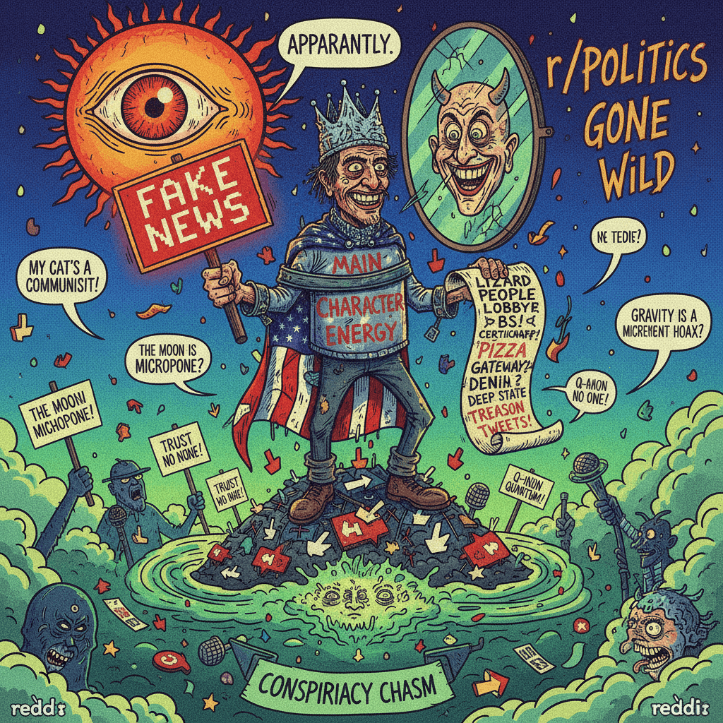 Peak unhinged political discourse meets admission of treason, apparently