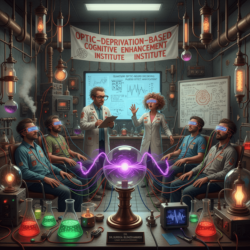 Staring at blindfolds scientifically proves... something, probably