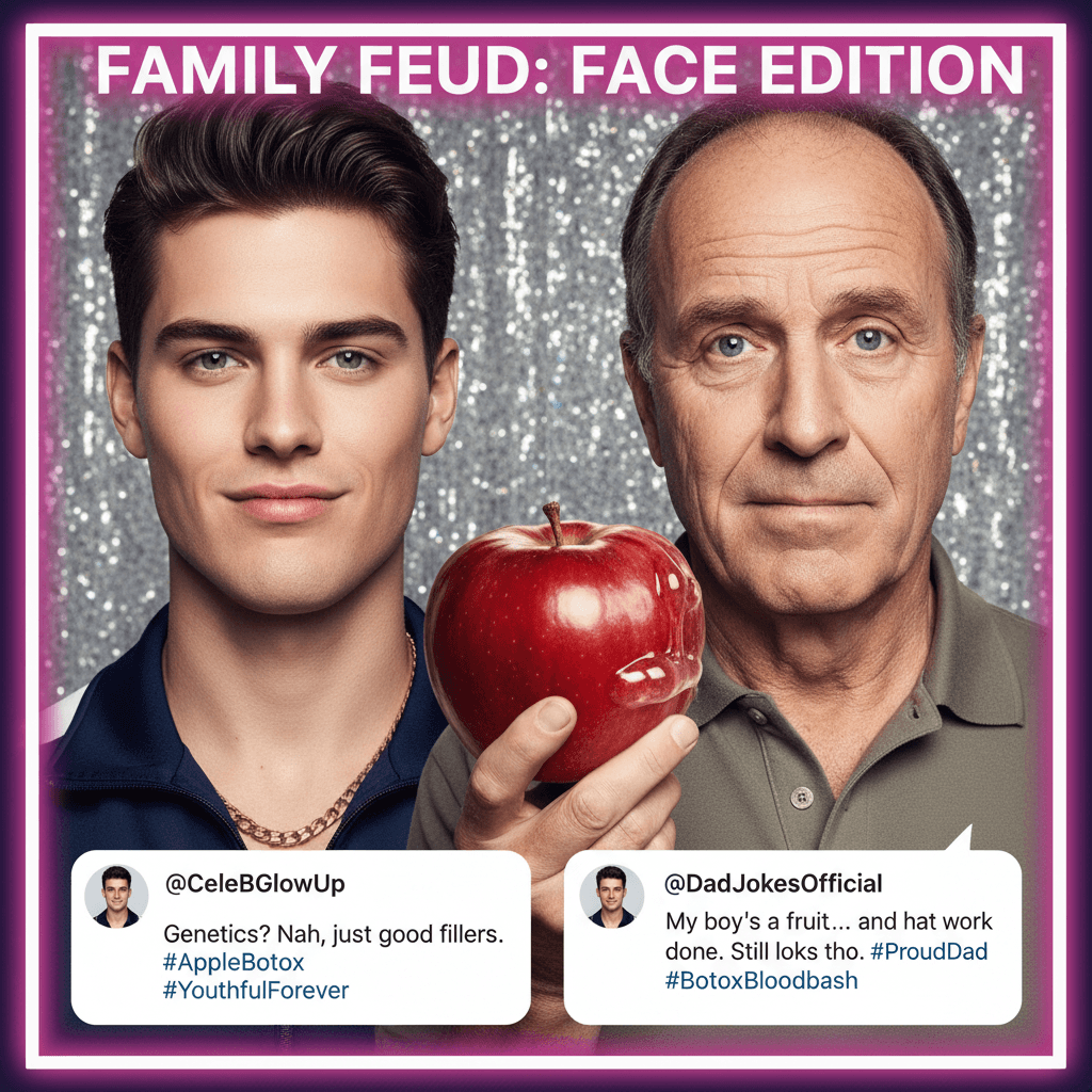 the apple didn't fall far, it just got botox