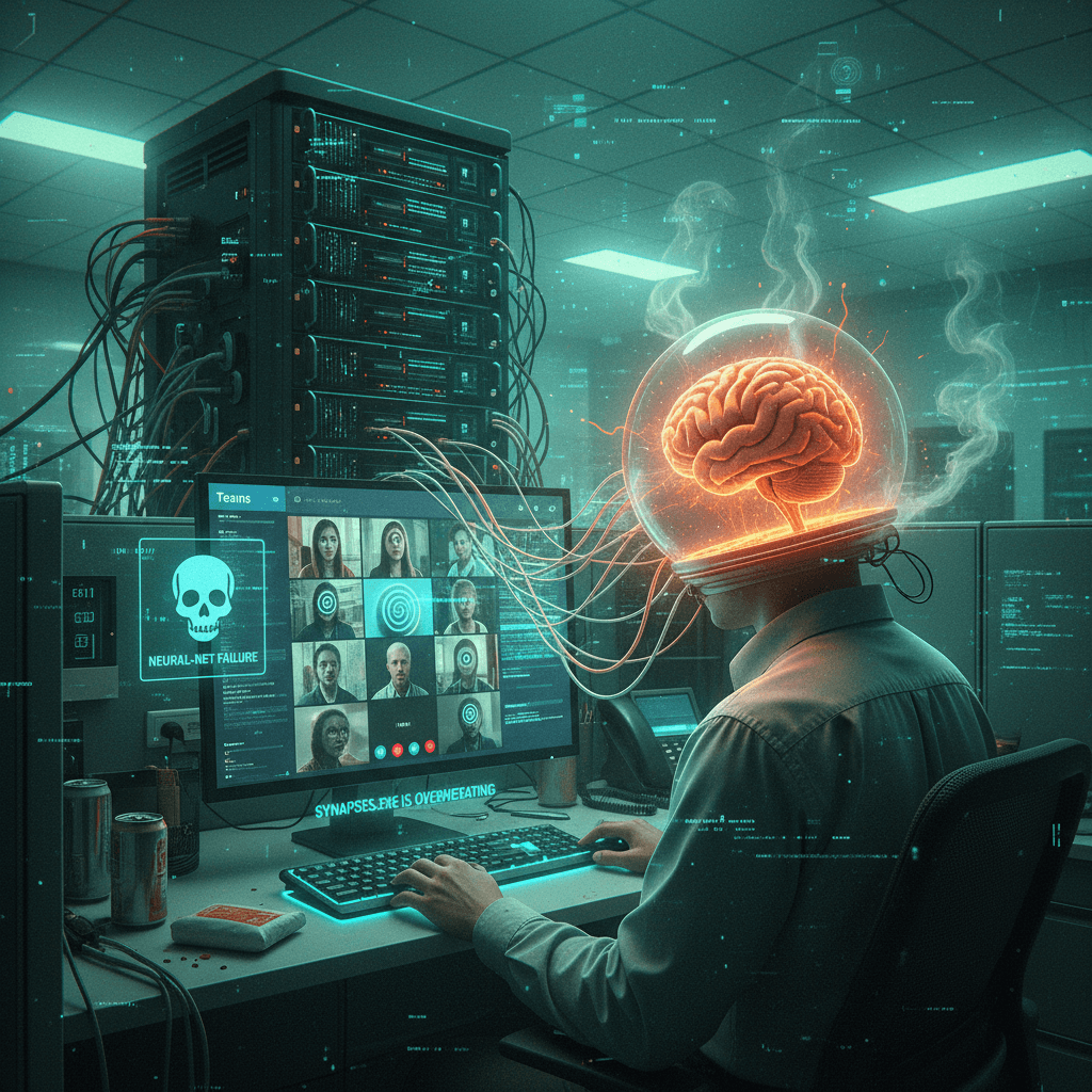 AI cooking your brain mid-Teams meeting, very normal stuff