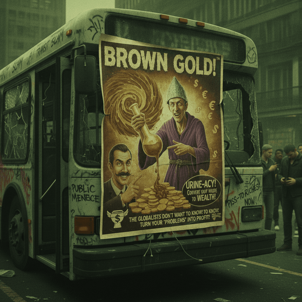 Turning brown into currency: the transit ad nobody asked for