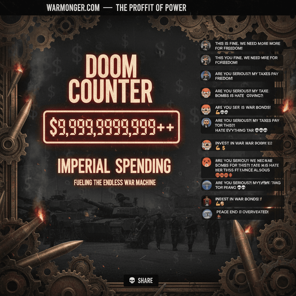 live counter of imperial spending goes viral, internet argues in comments