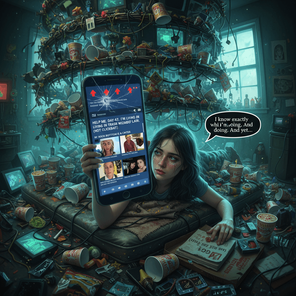 Girl documents her descent into chaos with uncomfortable honesty