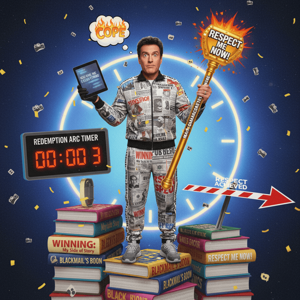 Charlie Sheen's redemption arc: get blackmailed, write a book, demand respect