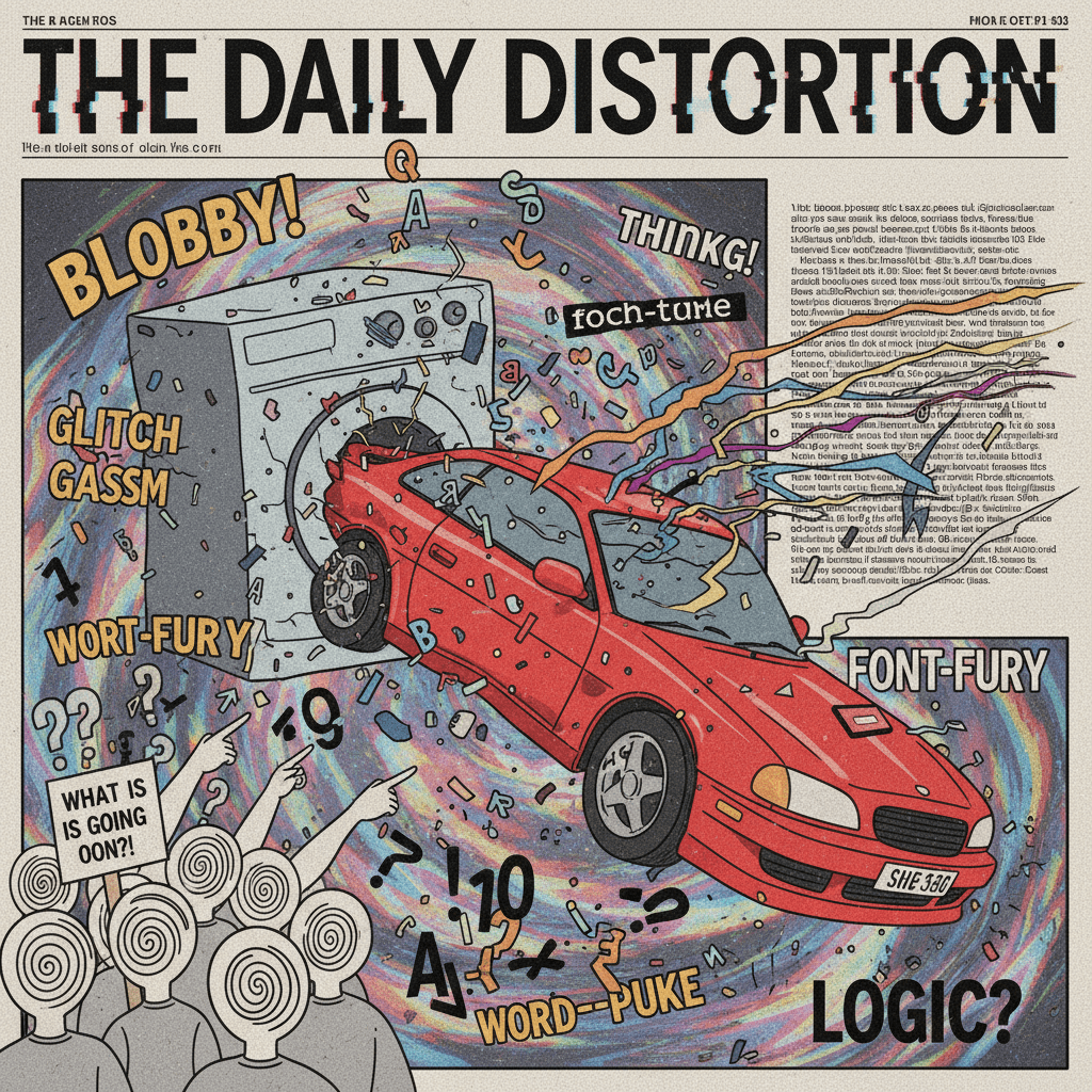 SHOCKING: Red car does the thing, text has a stroke, nobody understands