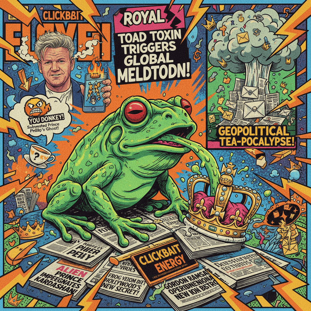 Tabloid gone nuclear: frog poison, royal secrets, and Gordon Ramsay subtweets