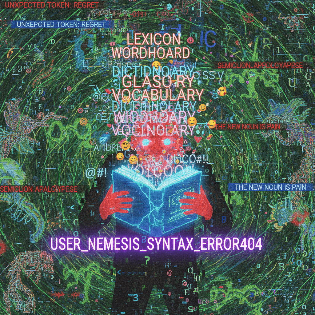 someone discovered a thesaurus and immediately regretted it