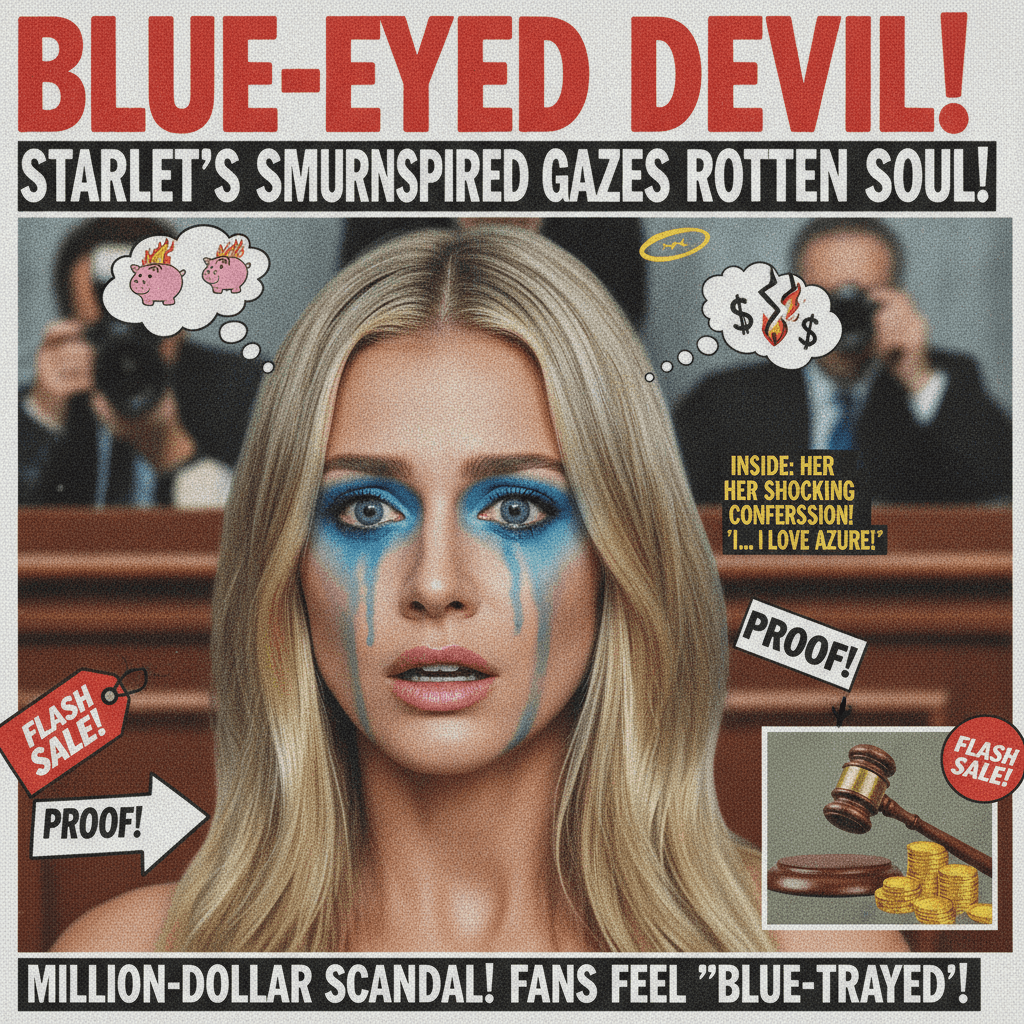 blue eyeshadow = evidence of moral bankruptcy, apparently