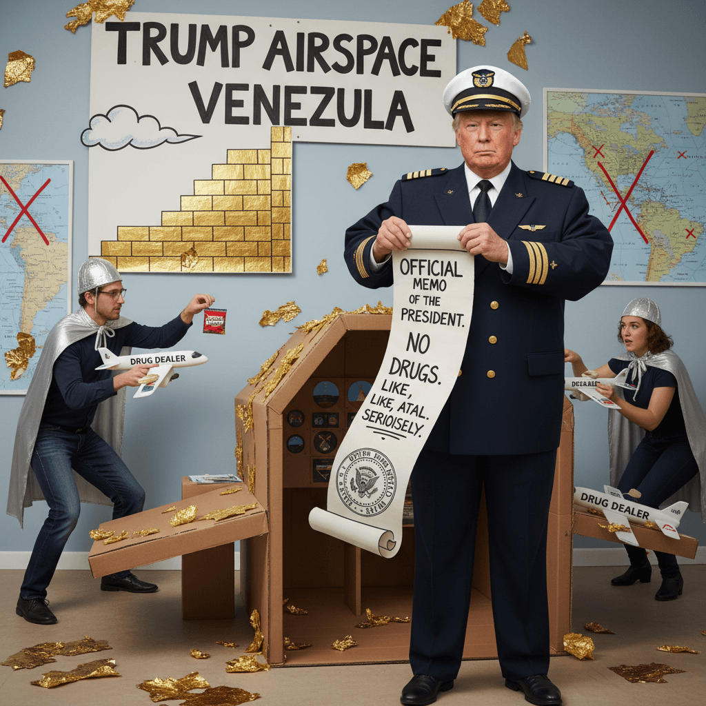 Trump closes Venezuelan airspace to drug dealers, very official memo energy