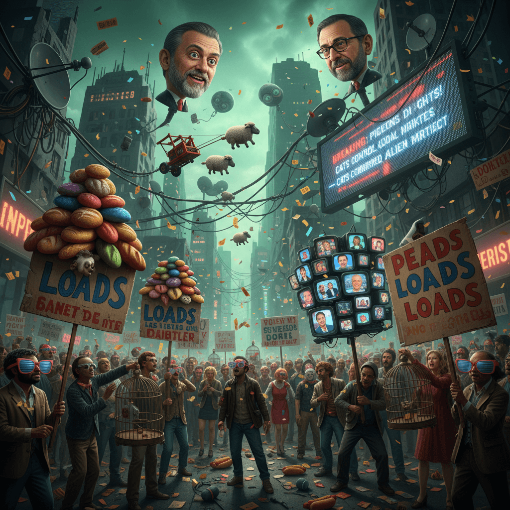 Passionate crowds, loaded signs, exactly what cable news needs today