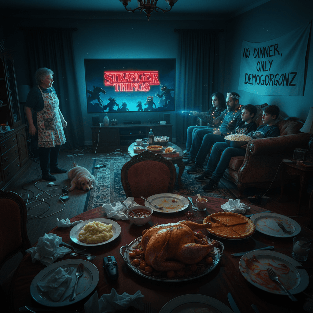 Sorry fam, Stranger Things > dinner with you