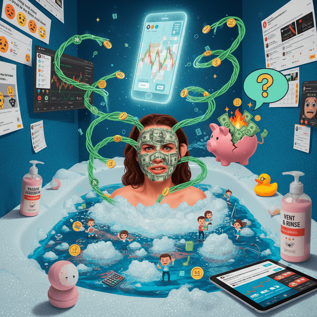 Woman takes bath, judging friend's financial decisions via voice note