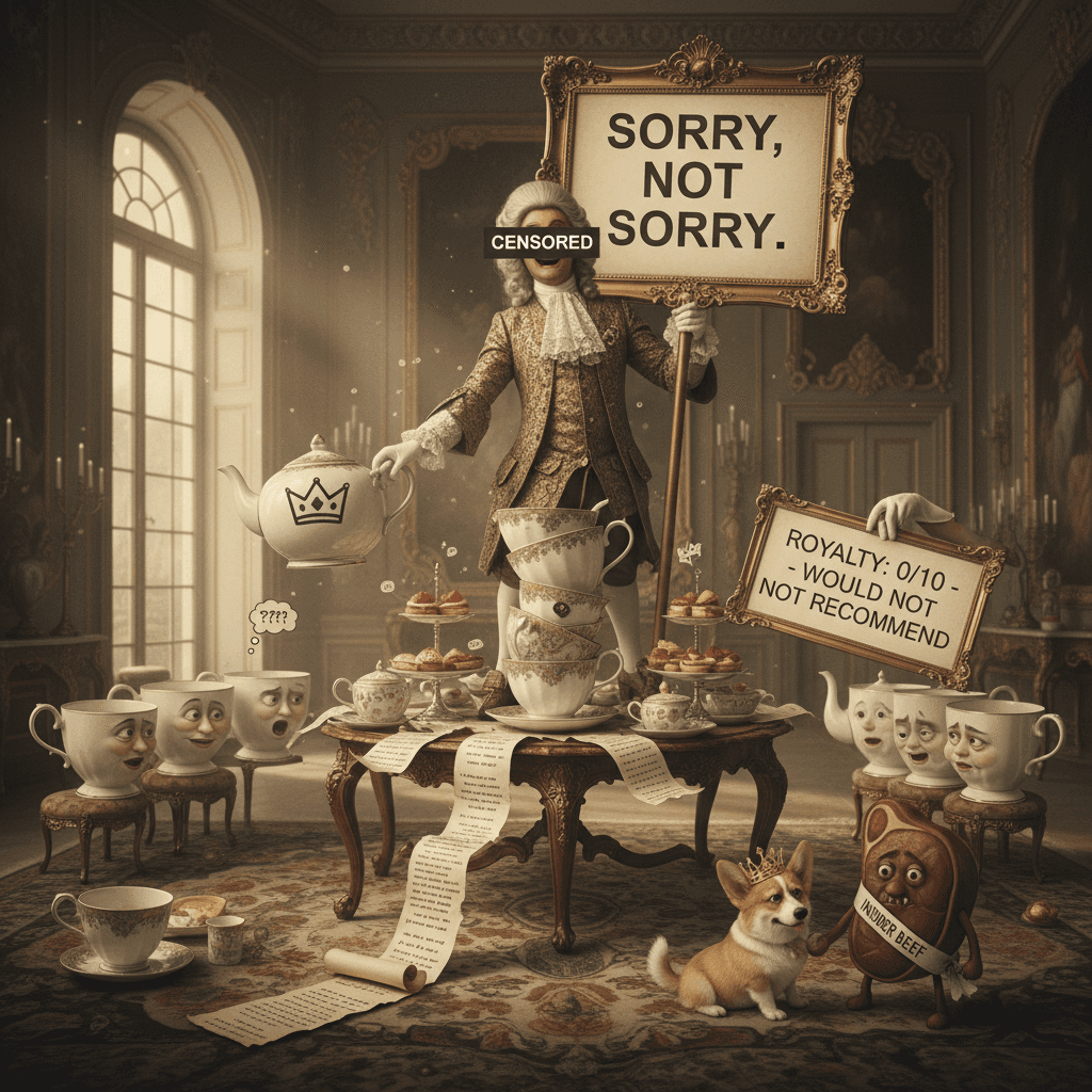 Palace insider drops the c-word, apologizes preemptively, calls royalty unpopular