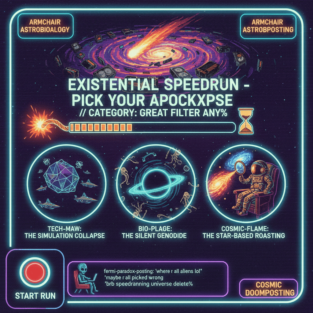 Great Filter speedrun any% - pick your apocalypse