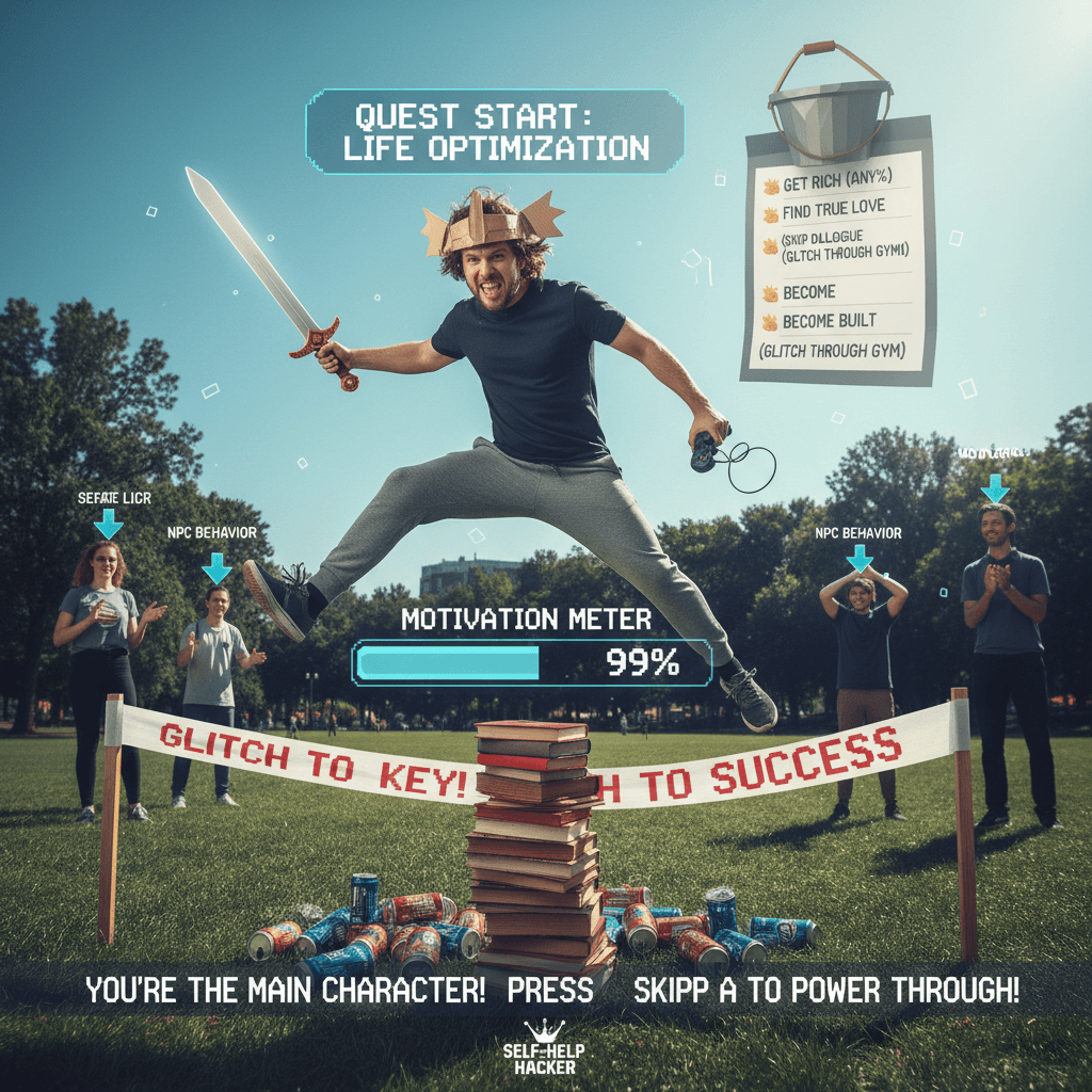 treating life like skyrim speedrun is peak motivation advice