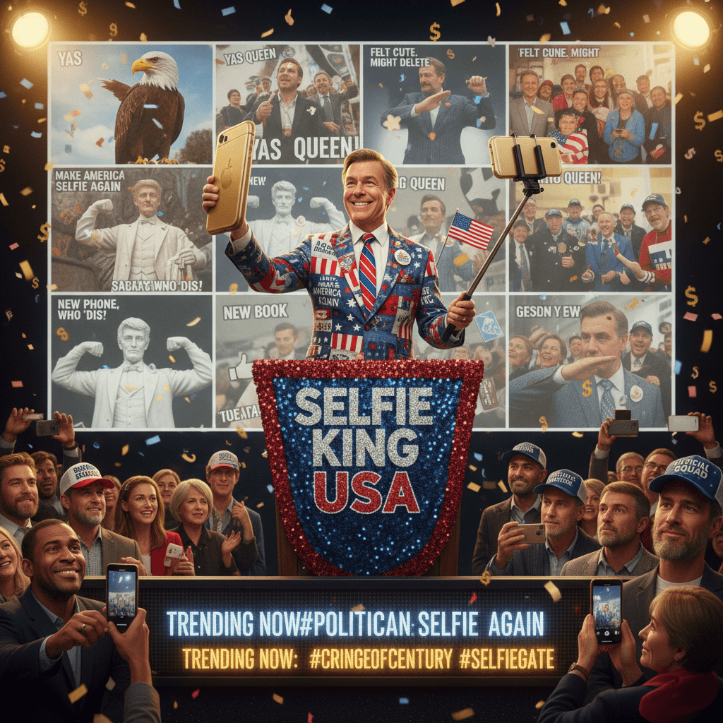 Politician discovers selfies, accidentally creates meme goldmine